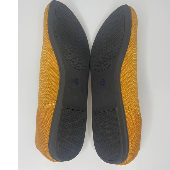 Rothy's Lemondrop Flats Yellow Slip On Rounded Toe Ballet Women’s SZ 7 - Picture 6 of 7